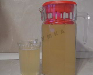 Имбирный лимонад с яблоками и лимонами