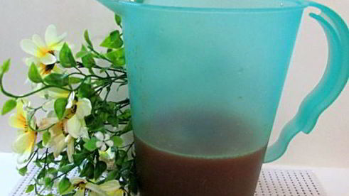 лимонад из сладкого перца с базиликом