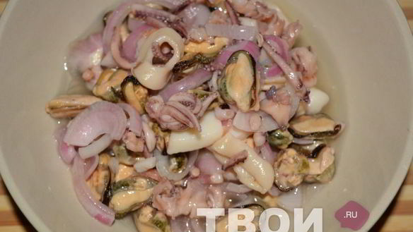 Рецепт Маринованного коктейля из морепродуктов