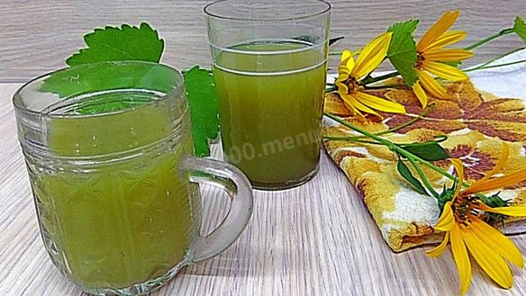 Рецепт Прохладительного напитка из виноградных листьев