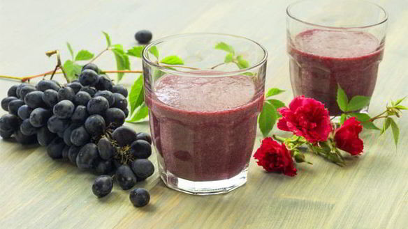 Рецепт Бананова-виноградного смузи