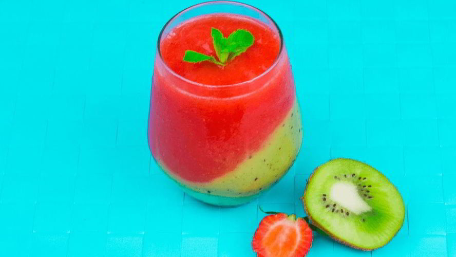 Рецепт ледяного двухслойного смузи