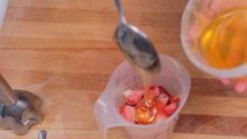 ледяной двухслойный смузи