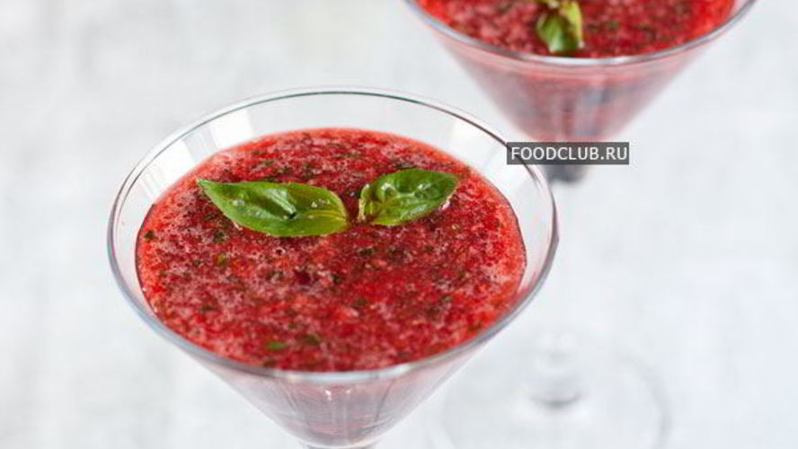 Рецепт смузей из клубники с базиликом