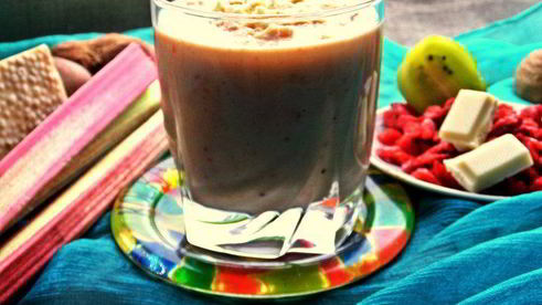 смузи из ревеня, киви и банана