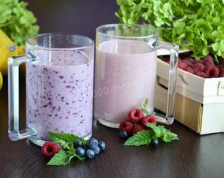 Смузи с овсяными хлопьями бананом