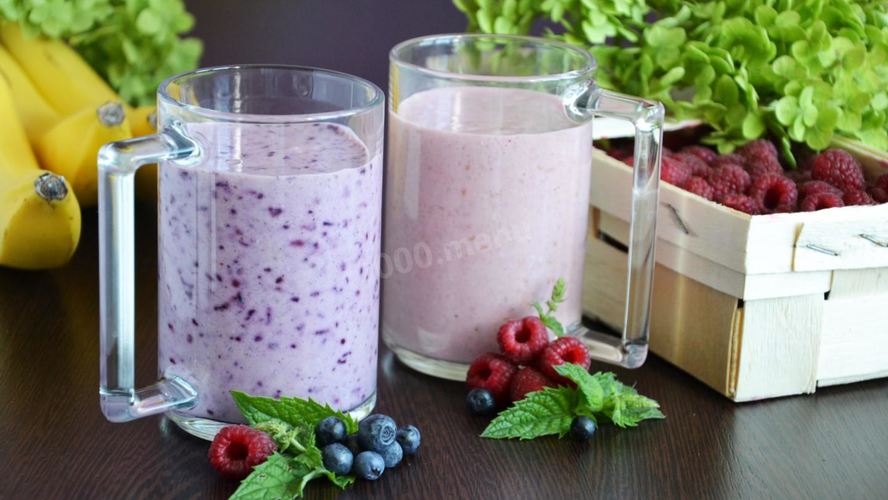 Рецепт смузей с овсяными хлопьями бананом