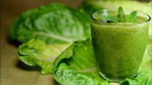 зеленый коктейль с манго