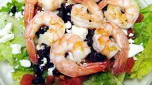 Рецепт Греческого салата с креветками