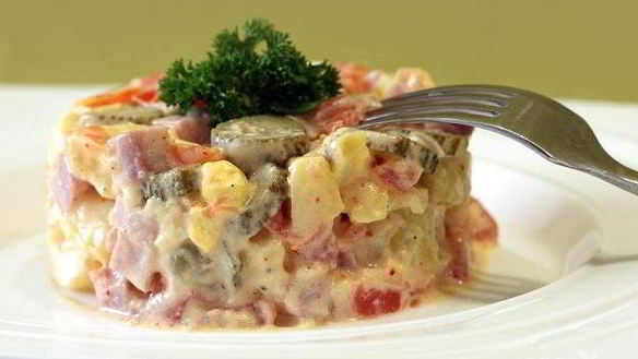 Рецепт Интересного картофельного салата