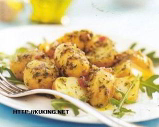 Итальянский картофельный салат с оливковым маслом