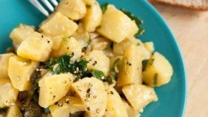 Рецепт картофельного салата с каперсами и петрушкой