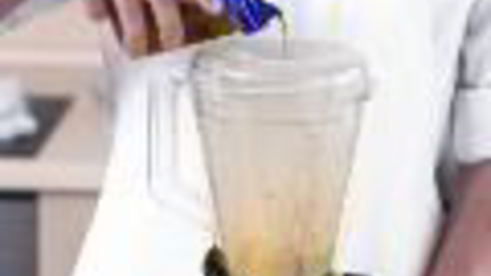 картофельный салат с креветками