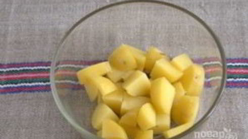 картофельный салат с квашеной капустой