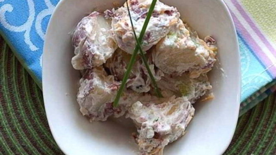 Рецепт картофельного салата с сыром