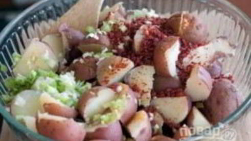 картофельный салат с сыром