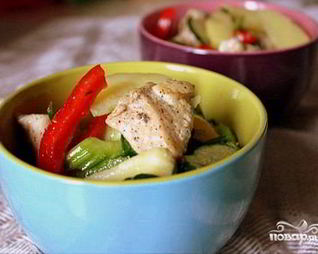 Салат с картофелем и курицей