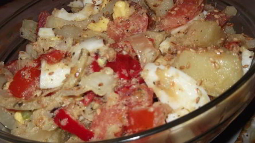 Рецепт теплого картофельного салата