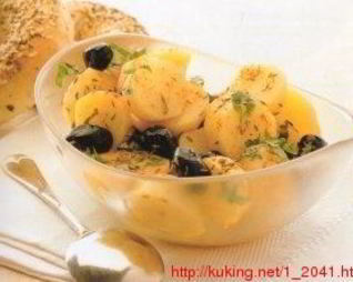 Тунисский картофельный салат с оливками