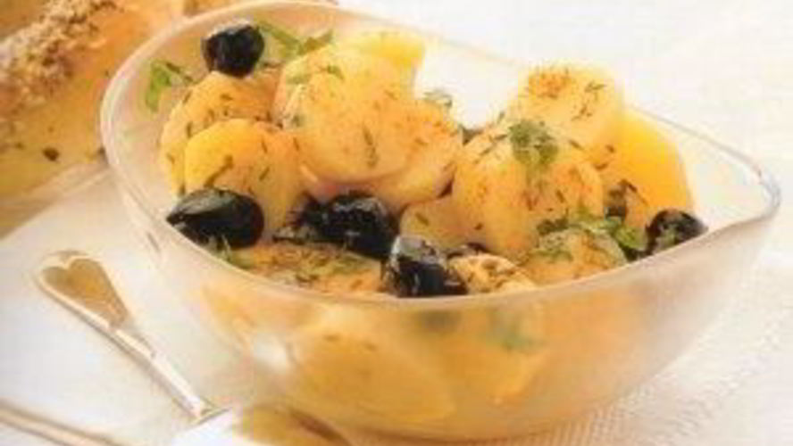 Рецепт тунисского картофельного салата с оливками