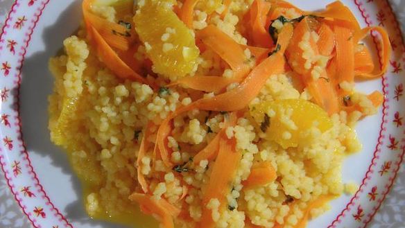 Рецепт Марокканского салата из кускуса, апельсина и моркови