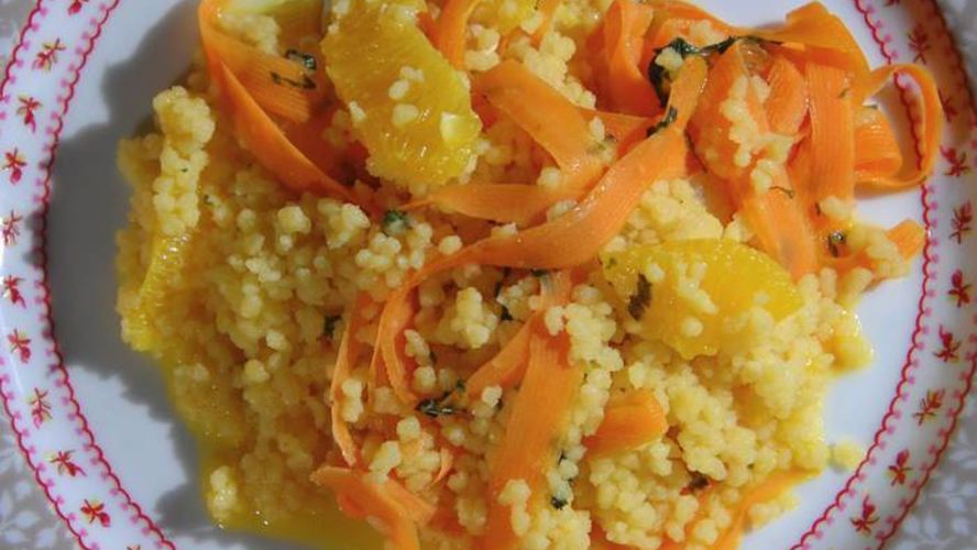 Рецепт марокканского салата из кускуса, апельсина и моркови