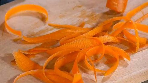 марокканский салат из кускуса, апельсина и моркови