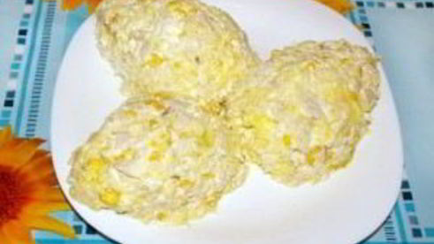 новогодний салат шишка