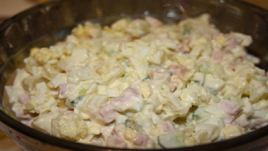 Рецепт диетического салата оливье