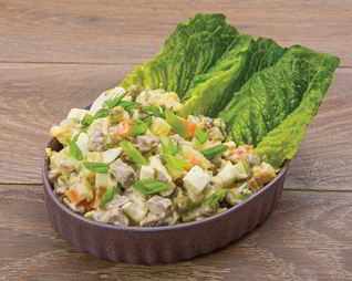 Новогодний советский Оливье с говядиной