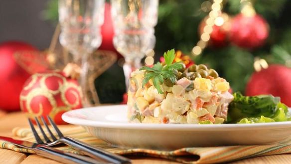 Рецепт Оливье классический с колбасой