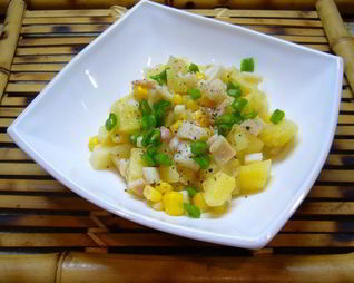 Постный салат Оливье