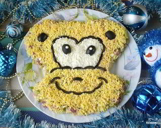 Салат Обезьянка оливье