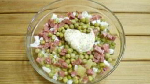 салат обезьянка оливье