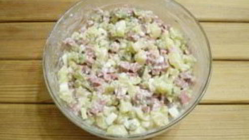 салат обезьянка оливье