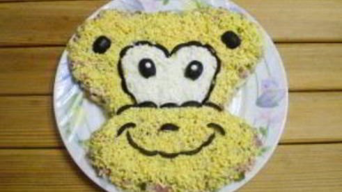 салат обезьянка оливье