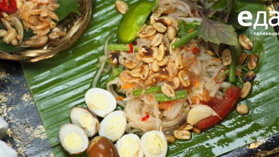 Рецепт овощного салата с перепелиными яйцами