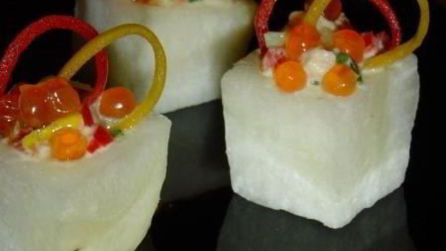 Рецепт порционного салата льдинки