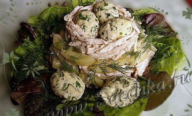 Салат Гнездо глухаря