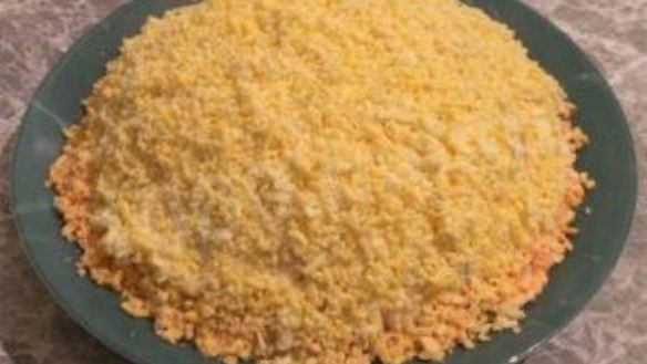 Рецепт Салата Мимоза с горбушей