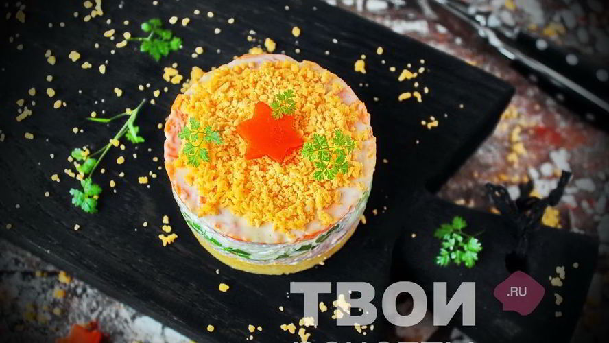 Рецепт салата мимоза с тунцом