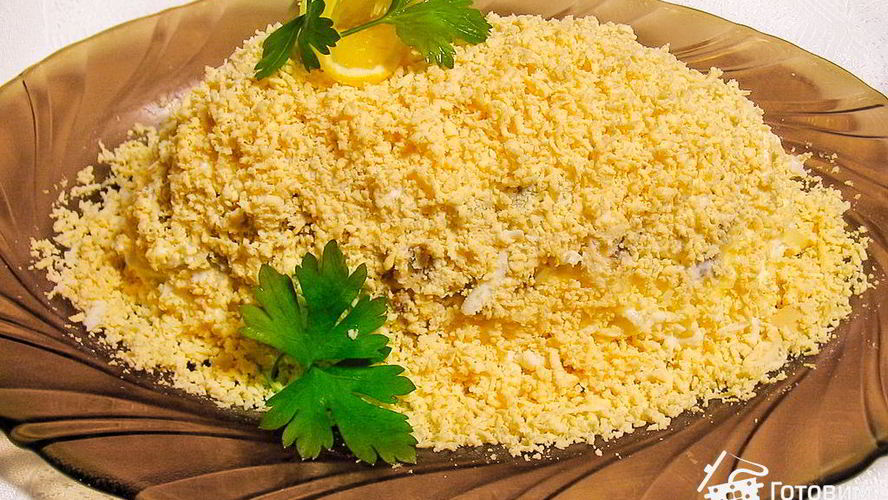 Рецепт салата мимоза