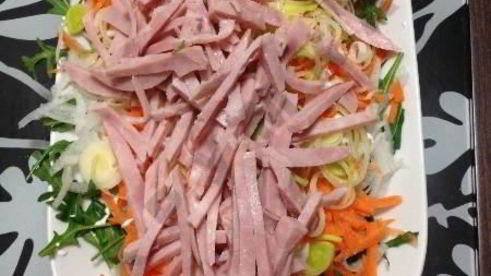 салат овощной тандем влюбленные сердца