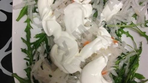 салат овощной тандем влюбленные сердца