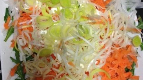 салат овощной тандем влюбленные сердца