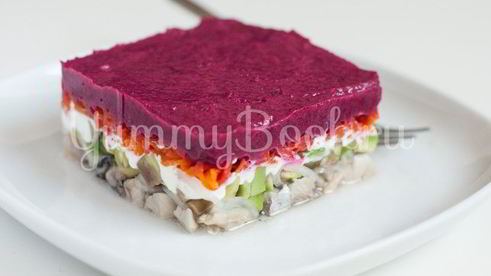 диетическая селедка под шубой без майонеза и картошки