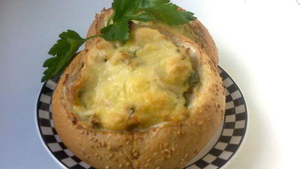 Рецепт Куриной грудки в гнезде под шубой