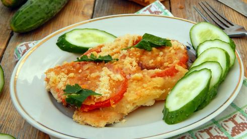 курица под шубой в духовке