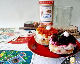 Пирожные Сельдь под шубой