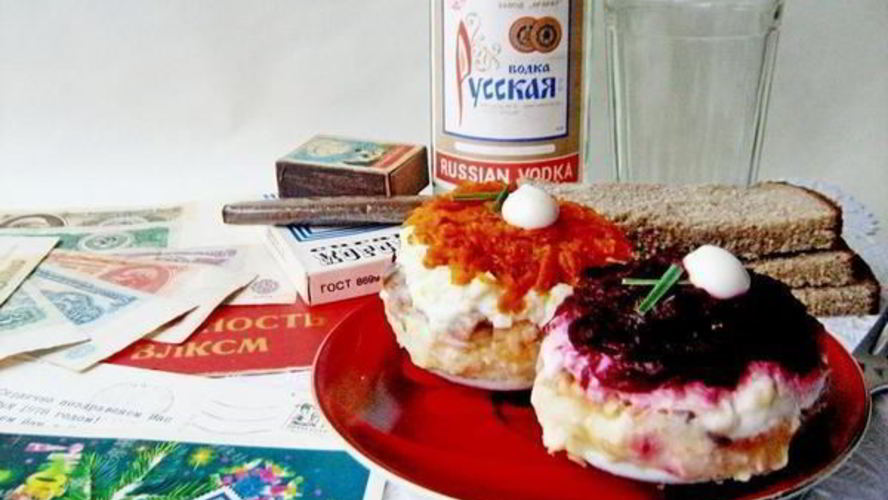 Рецепт пирожных сельдь под шубой